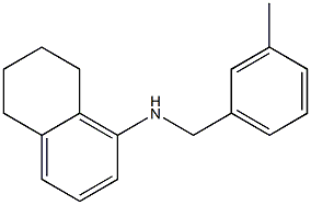 N-[(3-methylphenyl)methyl]-5,6,7,8-tetrahydronaphthalen-1-amine Struktur