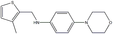 N-[(3-methylthiophen-2-yl)methyl]-4-(morpholin-4-yl)aniline Struktur