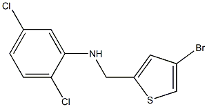 N-[(4-bromothiophen-2-yl)methyl]-2,5-dichloroaniline Struktur