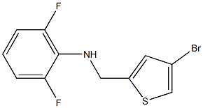 N-[(4-bromothiophen-2-yl)methyl]-2,6-difluoroaniline Struktur