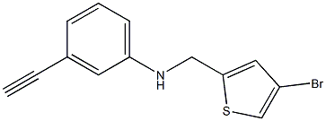 N-[(4-bromothiophen-2-yl)methyl]-3-ethynylaniline Struktur