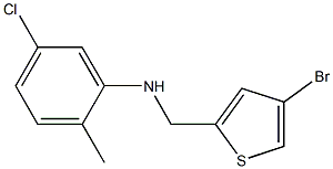 N-[(4-bromothiophen-2-yl)methyl]-5-chloro-2-methylaniline Struktur