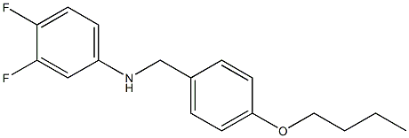 N-[(4-butoxyphenyl)methyl]-3,4-difluoroaniline Struktur