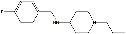 N-[(4-fluorophenyl)methyl]-1-propylpiperidin-4-amine Struktur