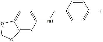 N-[(4-fluorophenyl)methyl]-2H-1,3-benzodioxol-5-amine Struktur