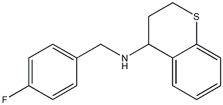 N-[(4-fluorophenyl)methyl]-3,4-dihydro-2H-1-benzothiopyran-4-amine Struktur