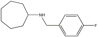 N-[(4-fluorophenyl)methyl]cycloheptanamine Struktur