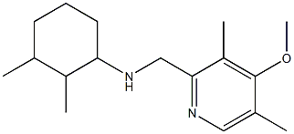 N-[(4-methoxy-3,5-dimethylpyridin-2-yl)methyl]-2,3-dimethylcyclohexan-1-amine Struktur