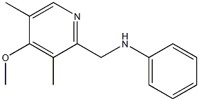 N-[(4-methoxy-3,5-dimethylpyridin-2-yl)methyl]aniline Struktur