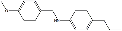 N-[(4-methoxyphenyl)methyl]-4-propylaniline Struktur