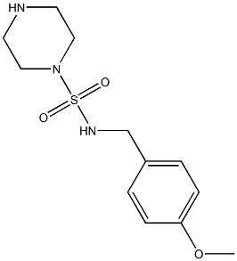 N-[(4-methoxyphenyl)methyl]piperazine-1-sulfonamide Struktur