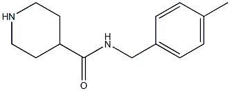 N-[(4-methylphenyl)methyl]piperidine-4-carboxamide Struktur