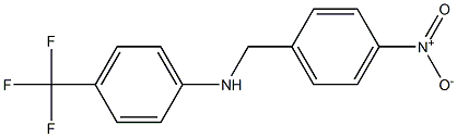 N-[(4-nitrophenyl)methyl]-4-(trifluoromethyl)aniline Struktur