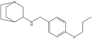 N-[(4-propoxyphenyl)methyl]-1-azabicyclo[2.2.2]octan-3-amine Struktur