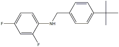 N-[(4-tert-butylphenyl)methyl]-2,4-difluoroaniline Struktur