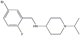 N-[(5-bromo-2-fluorophenyl)methyl]-1-(propan-2-yl)piperidin-4-amine Struktur