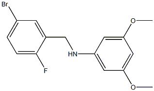 N-[(5-bromo-2-fluorophenyl)methyl]-3,5-dimethoxyaniline Struktur