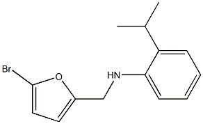 N-[(5-bromofuran-2-yl)methyl]-2-(propan-2-yl)aniline Struktur