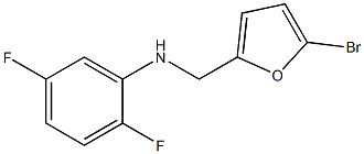 N-[(5-bromofuran-2-yl)methyl]-2,5-difluoroaniline Struktur