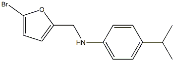 N-[(5-bromofuran-2-yl)methyl]-4-(propan-2-yl)aniline Struktur