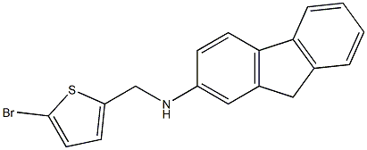 N-[(5-bromothiophen-2-yl)methyl]-9H-fluoren-2-amine Struktur