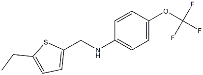 N-[(5-ethylthiophen-2-yl)methyl]-4-(trifluoromethoxy)aniline Struktur