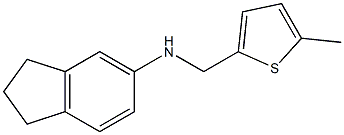 N-[(5-methylthiophen-2-yl)methyl]-2,3-dihydro-1H-inden-5-amine Struktur