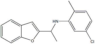 N-[1-(1-benzofuran-2-yl)ethyl]-5-chloro-2-methylaniline Struktur