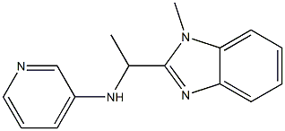 N-[1-(1-methyl-1H-1,3-benzodiazol-2-yl)ethyl]pyridin-3-amine Struktur