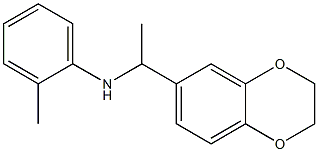 N-[1-(2,3-dihydro-1,4-benzodioxin-6-yl)ethyl]-2-methylaniline Struktur