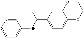 N-[1-(2,3-dihydro-1,4-benzodioxin-6-yl)ethyl]pyridin-3-amine Struktur