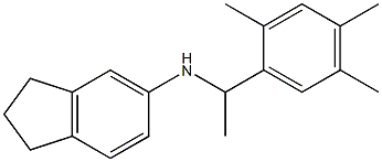 N-[1-(2,4,5-trimethylphenyl)ethyl]-2,3-dihydro-1H-inden-5-amine Struktur