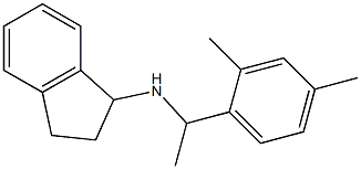 N-[1-(2,4-dimethylphenyl)ethyl]-2,3-dihydro-1H-inden-1-amine Struktur