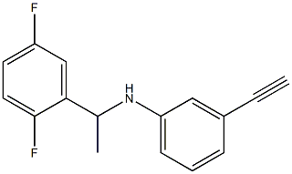 N-[1-(2,5-difluorophenyl)ethyl]-3-ethynylaniline Struktur