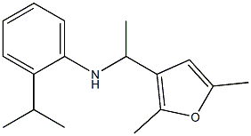 N-[1-(2,5-dimethylfuran-3-yl)ethyl]-2-(propan-2-yl)aniline Struktur