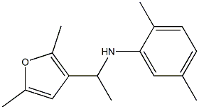 N-[1-(2,5-dimethylfuran-3-yl)ethyl]-2,5-dimethylaniline Struktur