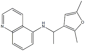 N-[1-(2,5-dimethylfuran-3-yl)ethyl]quinolin-5-amine Struktur