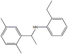 N-[1-(2,5-dimethylphenyl)ethyl]-2-ethylaniline Struktur