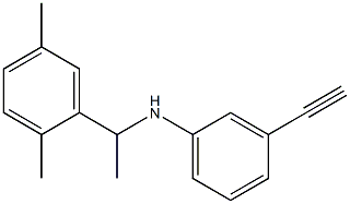 N-[1-(2,5-dimethylphenyl)ethyl]-3-ethynylaniline Struktur