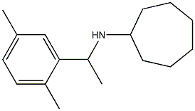 N-[1-(2,5-dimethylphenyl)ethyl]cycloheptanamine Struktur