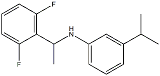 N-[1-(2,6-difluorophenyl)ethyl]-3-(propan-2-yl)aniline Struktur