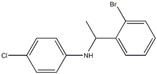 N-[1-(2-bromophenyl)ethyl]-4-chloroaniline Struktur