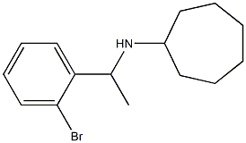 N-[1-(2-bromophenyl)ethyl]cycloheptanamine Struktur