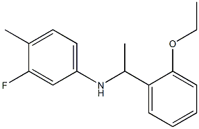 N-[1-(2-ethoxyphenyl)ethyl]-3-fluoro-4-methylaniline Struktur