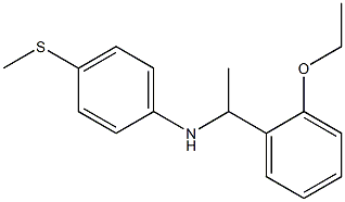 N-[1-(2-ethoxyphenyl)ethyl]-4-(methylsulfanyl)aniline Struktur