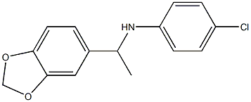 N-[1-(2H-1,3-benzodioxol-5-yl)ethyl]-4-chloroaniline Struktur