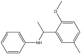 N-[1-(2-methoxy-5-methylphenyl)ethyl]aniline Struktur