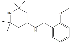 N-[1-(2-methoxyphenyl)ethyl]-2,2,6,6-tetramethylpiperidin-4-amine Struktur