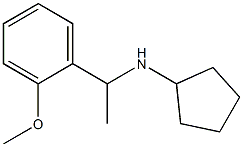 N-[1-(2-methoxyphenyl)ethyl]cyclopentanamine Struktur