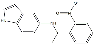 N-[1-(2-nitrophenyl)ethyl]-1H-indol-5-amine Struktur